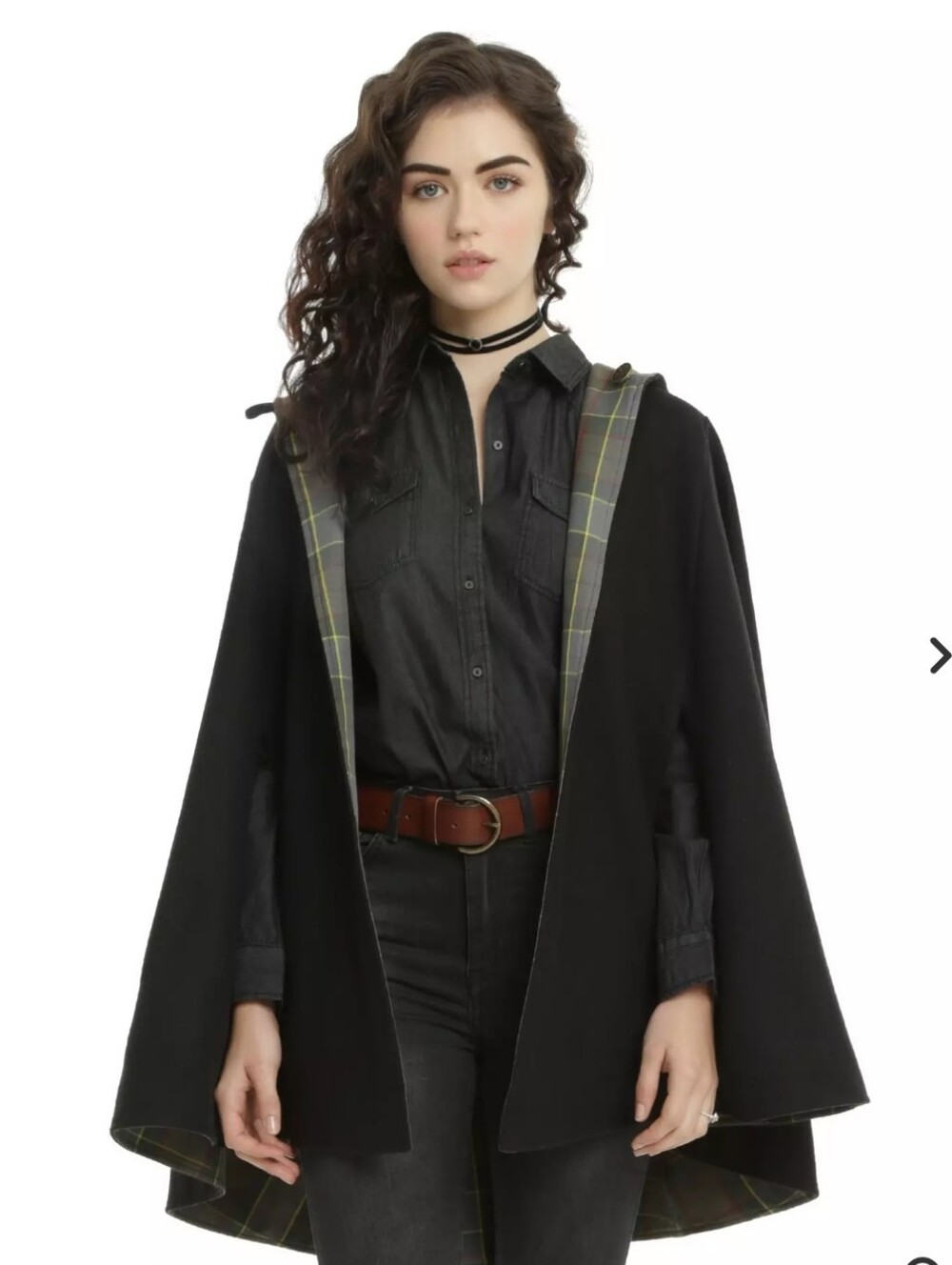 Outlander Fraser Tartan Reversible Cape